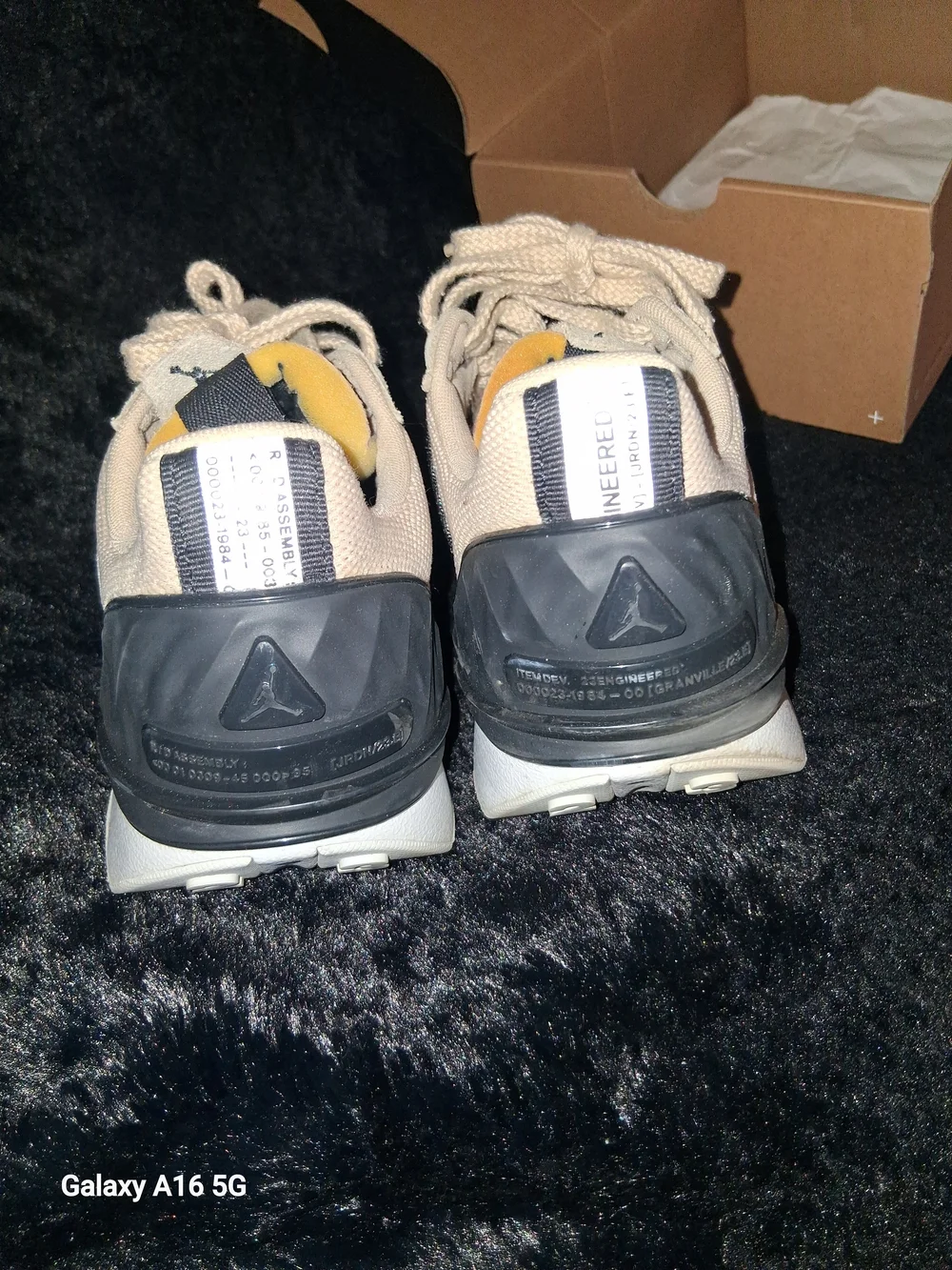 Jordan Men’s Athletic Shoes in Beige and Black